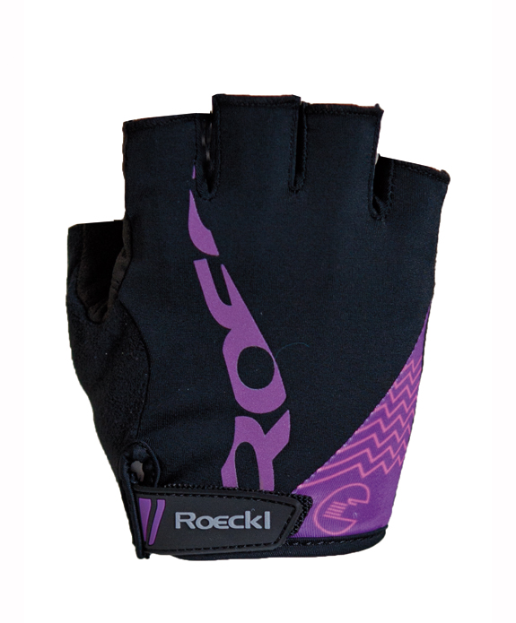 Rukavice Roeckl kratki prsti Ladies DORIA Black/Purple