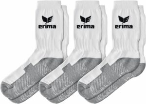 Sportske čarape Erima – 3 para, bijelo-sive