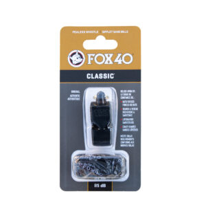 Zviždaljka Fox 40 Classic s lančićem, crna