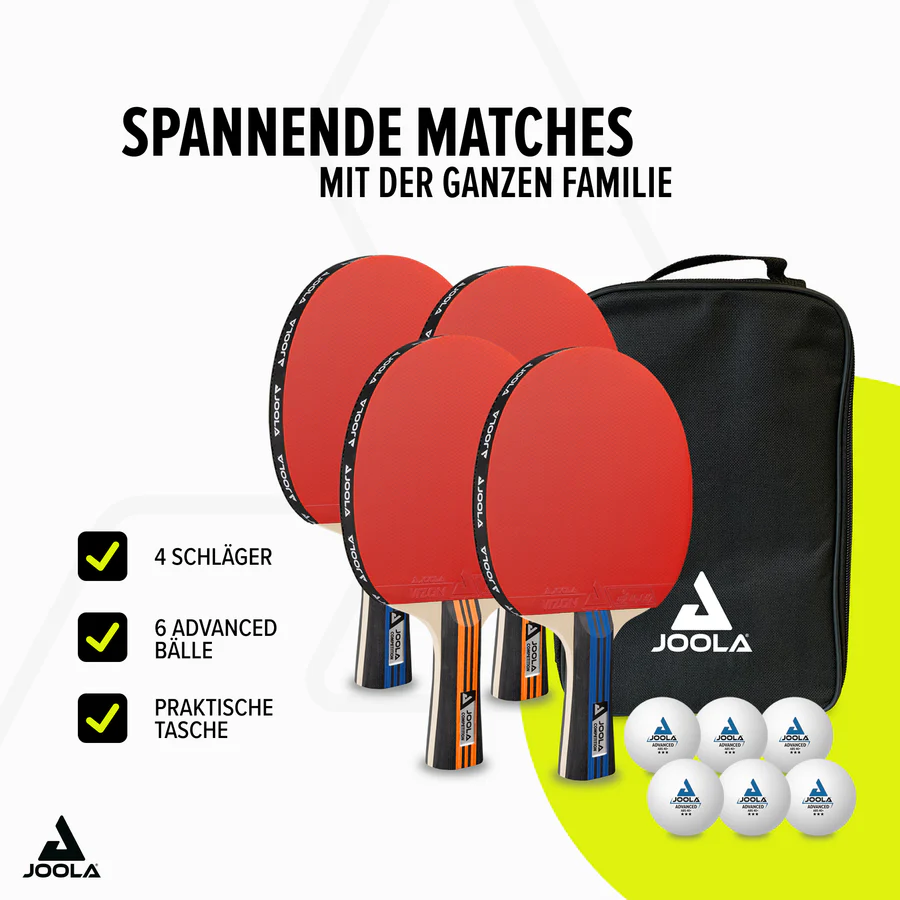 Set reketa Joola Family ADVANCED, 4 reketa + 6 loptica 3*+ torba